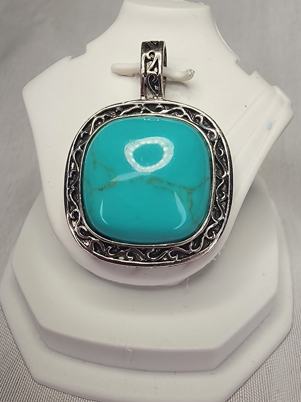 Sterling Silver Turquoise Pendant